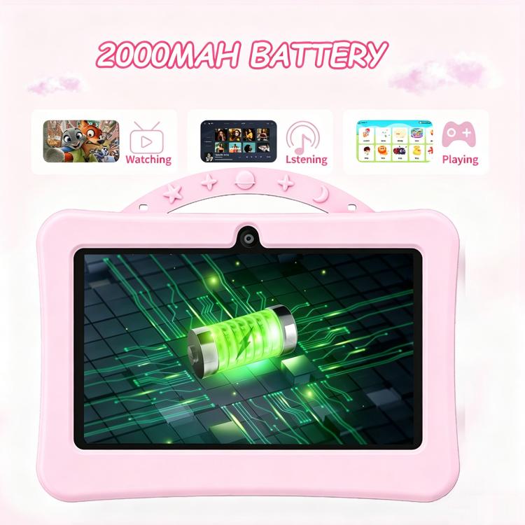 7 inch WiFi Kids Tablet PC with Portable Astronaut Silicone Case, 1GB+16GB, Android 8.0 MTK6735 Quad Core CPU, AU Plug, AU Plug