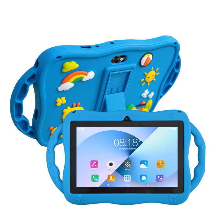 7 inch WiFi Kids Tablet PC with Giraffe Silicone Case, 1GB+16GB, Android 8.0 MTK6735 Quad Core CPU, US Plug, US Plug