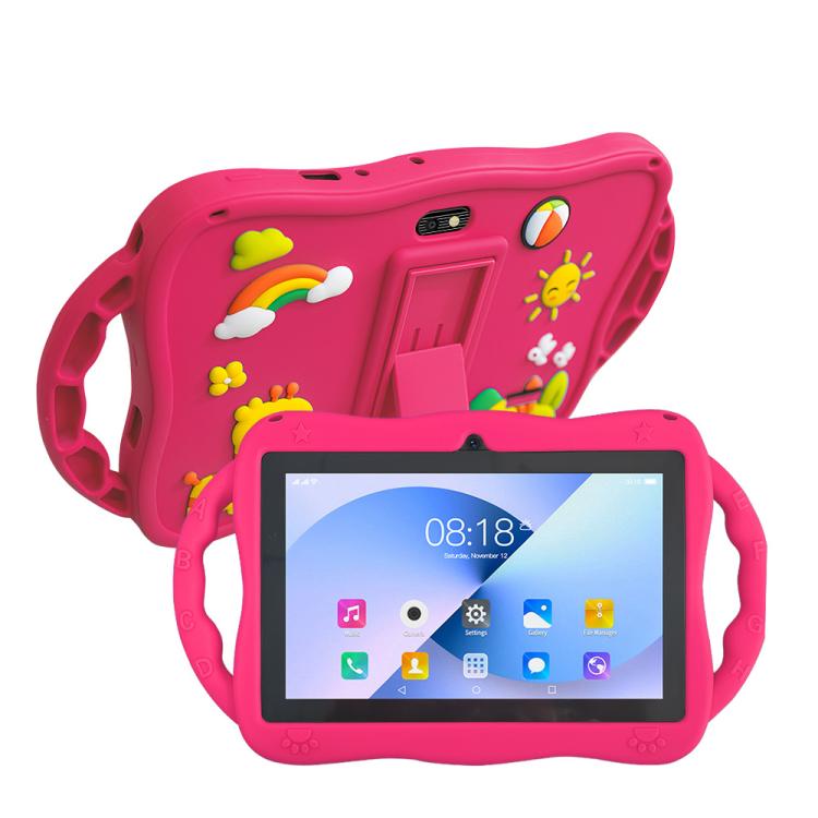 7 inch WiFi Kids Tablet PC with Giraffe Silicone Case, 1GB+16GB, Android 8.0 MTK6735 Quad Core CPU, UK Plug, UK Plug