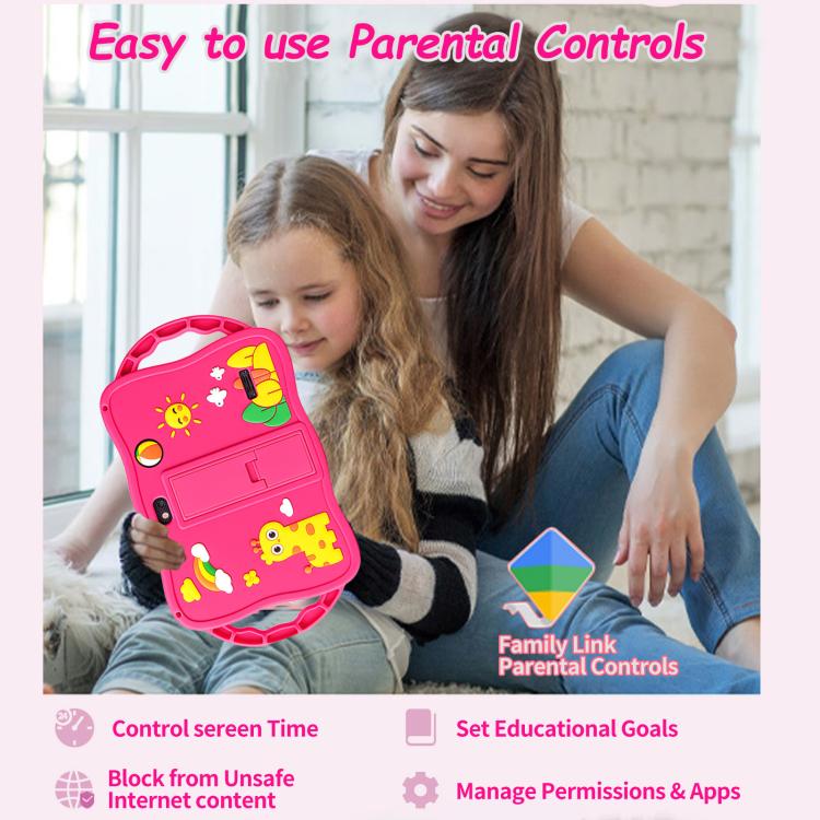 7 inch WiFi Kids Tablet PC with Giraffe Silicone Case, 1GB+16GB, Android 8.0 MTK6735 Quad Core CPU, UK Plug, UK Plug