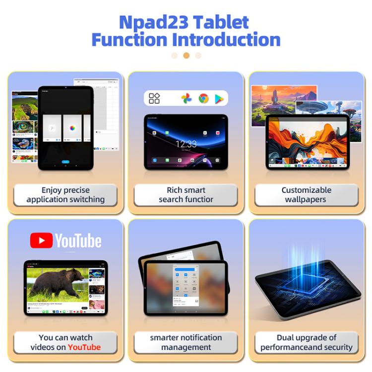 Nodizz Npad23 Plus 4G Network Tablet PC, 3GB+32GB, 10.1 inch Android 10 MTK6755 Octa Core