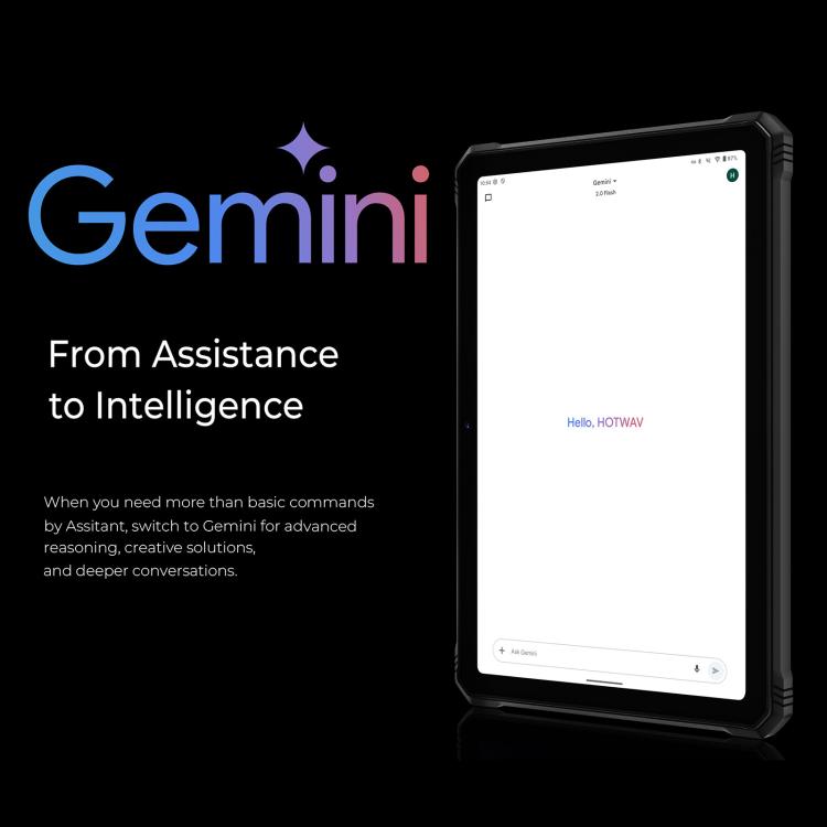 HOTWAV Tab R9 Plus IP68/IP69K Rugged Tablet, 8GB+512GB, 11 inch Android 14 Unisoc T7280 Octa Core 4G Network, Global Version with Google Play, EU Plug, Tab R9 Plus