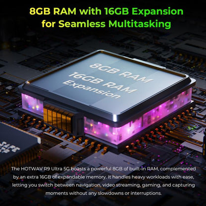 HOTWAV Tab R9 Ultra IP68/IP69K Rugged Tablet, 8GB+512GB, 11 inch Android 15 Unisoc T8200 Octa Core 5G Network, Global Version with Google Play, EU Plug, Tab R9 Ultra