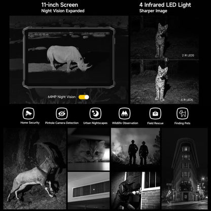 Ulefone Armor Pad 5 Ultra Rugged Tablet PC, 12GB+512GB, 11 inch Android 15 MediaTek Dimensity 7400X Octa Core 5G Network, EU Plug, Armor Pad 5 Ultra