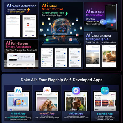 Blackview MEGA 8 Tablet PC, 12GB+256GB, 13 inch Android 15 Unisoc Tiger T620 Octa Core, Network: 4G, Global Version with Google Play, 12GB+256GB