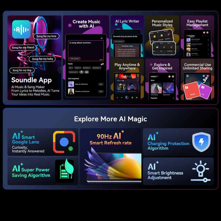 Blackview MEGA 8 Tablet PC, 12GB+512GB, 13 inch Android 15 Unisoc Tiger T620 Octa Core, Network: 4G, Global Version with Google Play, 12GB+512GB