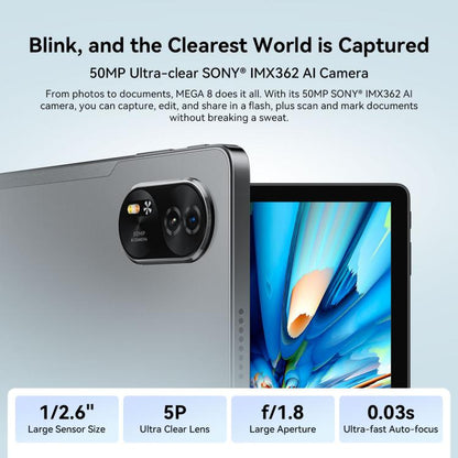 Blackview MEGA 8 Tablet PC, 12GB+512GB, 13 inch Android 15 Unisoc Tiger T620 Octa Core, Network: 4G, Global Version with Google Play, 12GB+512GB
