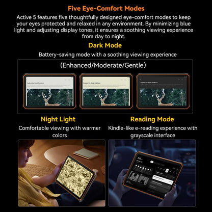 Blackview Active 5 4G Rugged Tablet, 8GB+128GB, 8.68 inch Android 14 Unisoc UMS9230E T615 Octa Core, Global Version with Google Play, Active 5