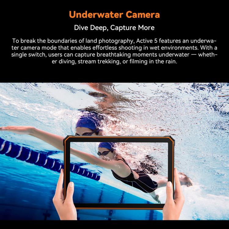 Blackview Active 5 Tablet durci 4G, 8 Go + 128 Go, 8,68 pouces Android 14 Unisoc UMS9230E T615 Octa Core, version globale avec Google Play, Active 5