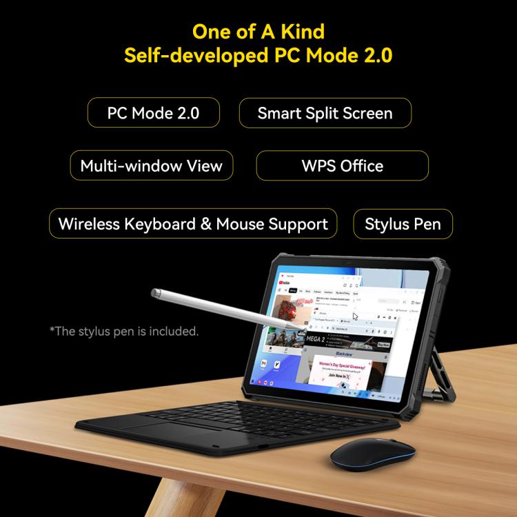 Blackview Active 12 Pro 5G Rugged Tablet, 12GB+256GB, 11 inch Android 15 Dimensity 7300 Octa Core, Global Version with Google Play, 12GB+256GB