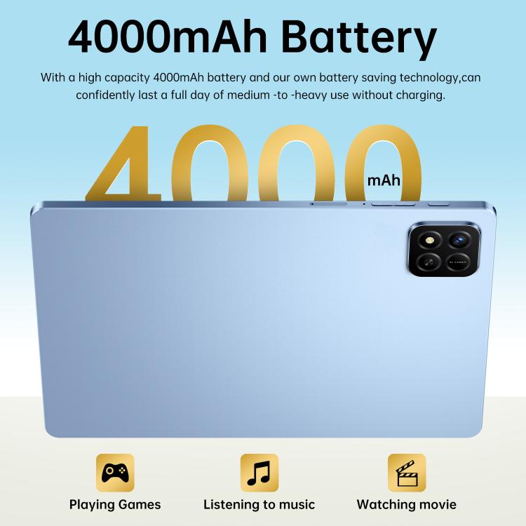 Pad 7 Pro 10.1 inch 4G LTE Tablet PC, 4GB+32GB, Android 10 MTK6755 Octa Core, UK Plug