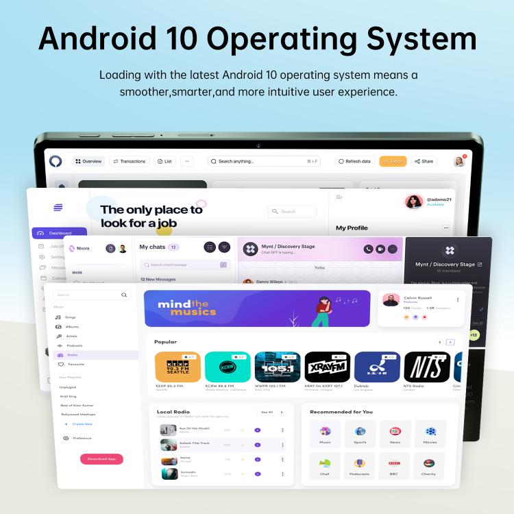 Pad 7 Pro 10.1 inch 4G LTE Tablet PC, 4GB+32GB, Android 10 MTK6755 Octa Core, UK Plug