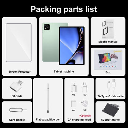 Pad 7 Pro 10.1 inch 4G LTE Tablet PC, 4GB+32GB, Android 10 MTK6755 Octa Core, UK Plug