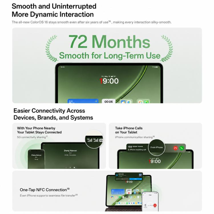 OnePlus Pad 3 Pro 13.2 inch WiFi Tablet PC, 16GB+512GB ColorOS 16 Qualcomm Snapdragon 8 Elite Gen5 CPU, US Plug, 16GB+512GB