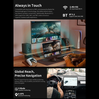 Teclast T70 4G LTE Tablet PC, 8GB+256GB, 14 inch Android 14 MediaTek Helio G99 Octa Core, Support Dual SIM, T70