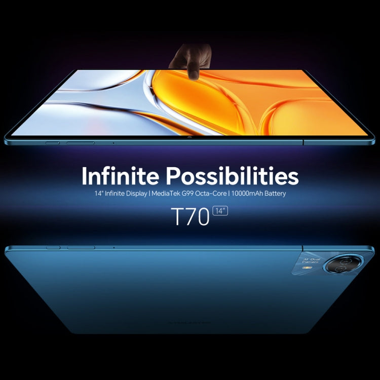 Teclast T70 4G LTE Tablet PC, 8GB+256GB, 14 inch Android 14 MediaTek Helio G99 Octa Core, Support Dual SIM, T70