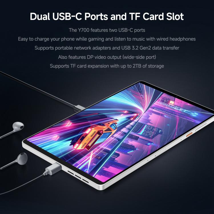 Lenovo LEGION x PΛNDΛER Y700, 8.8 inch WIFI Tablet, 16GB+512GB, Android 15, Qualcomm Snapdragon 8 Elite Octa Core, US Plug, X PANDAER 16GB+512GB