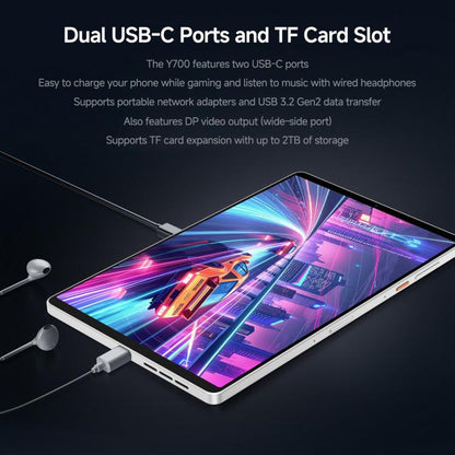 Lenovo LEGION x PΛNDΛER Y700, 8.8 inch WIFI Tablet, 16GB+512GB, Android 15, Qualcomm Snapdragon 8 Elite Octa Core, US Plug, X PANDAER 16GB+512GB