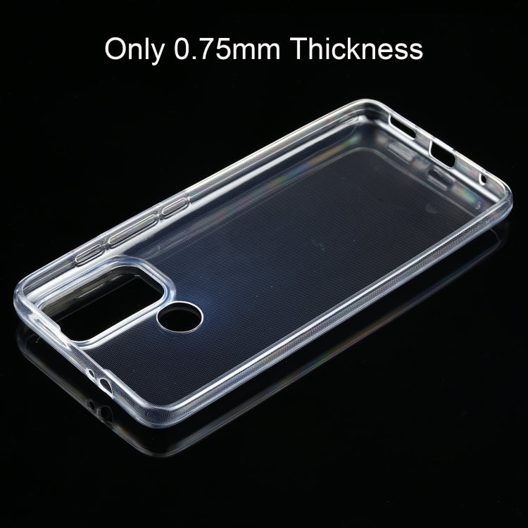 For Motorola Moto G60 0.75mm Ultra-thin Transparent TPU Soft Protective Case, For Motorola Moto G60