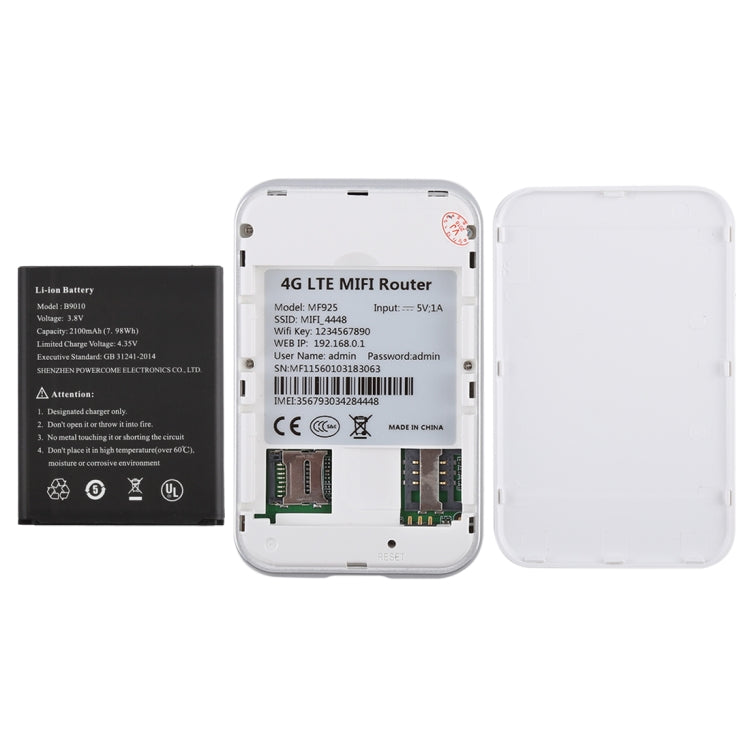MF925 4G LTE Multi-modes High Speed Wireless Router, Support TF Card(32GB Max)
