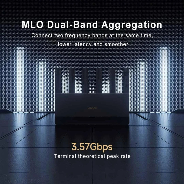Xiaomi Router BE6500 WiFi 7 2.4GHz 5.0GHz Dual Band 4-Core 2.5G Port, US Plug