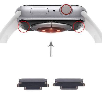 For Apple Watch Series 4 / 5 / 6 1 Pair Watch Clasp, For Apple Watch Series 4 / 5 / 6(Black)