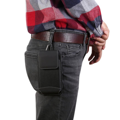 Universal Hanging Waist Oxford Cloth Case for 6.4-6.5 inch Mobile Phones, with Carabiner, 6.5 inch