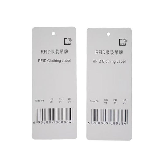 Clothing RFID Label Coated Paper Electronic Tags with NXP U8 Chip Support Customization