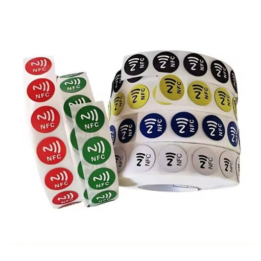 NFC Music Tags Sticker with Ntag213 Chip RFID Labels Wet Inlay 30x30mm Support Customization