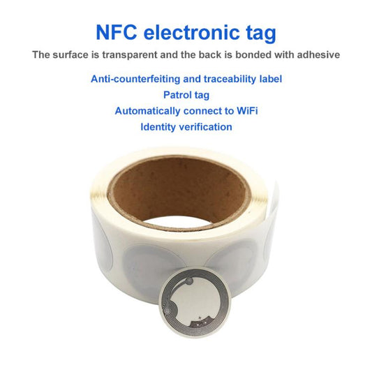 NFC Music Tags Sticker with Ntag213 Chip RFID Labels Wet Inlay 30x30mm Support Customization