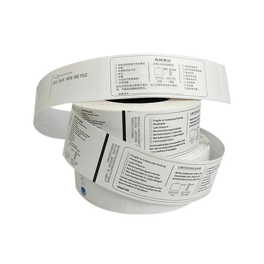 Luggage Label Strips with Monza R6-P Chip UHF RFID Labels Dry Inlay 50x500mm Support Customization