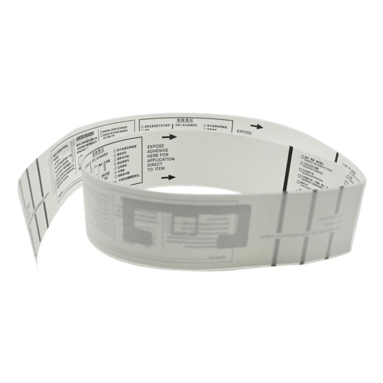 Luggage Label Strips with Monza R6-P Chip UHF RFID Labels Dry Inlay 50x500mm Support Customization