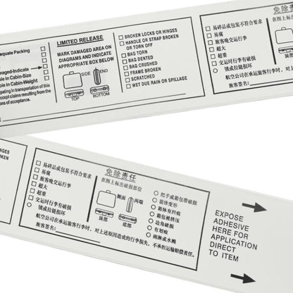 Luggage Label Strips with Monza R6-P Chip UHF RFID Labels Dry Inlay 50x500mm Support Customization