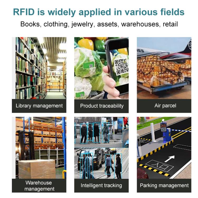 Luggage Label Strips with Monza R6-P Chip UHF RFID Labels Dry Inlay 50x500mm Support Customization