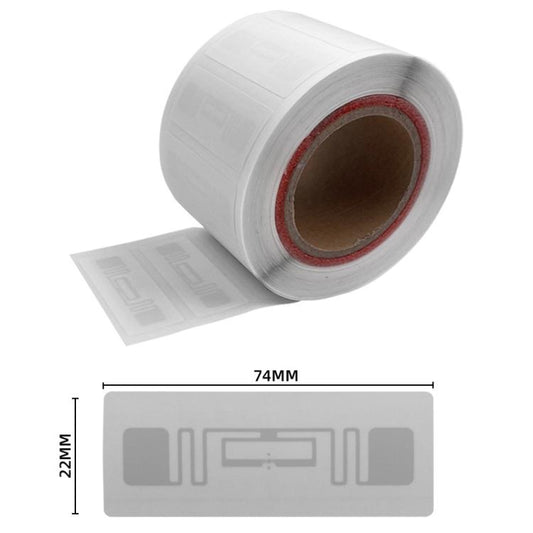 NFC Luggage Tags Sticker with Smart Sensor RF Chip UHF RFID Electronic Label 74x22mm Support Customization