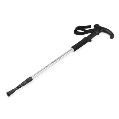 132cm Telescopic Outdoor Three-section Trekking Pole, Red#132cm, Blue#132cm, Silver#132cm, Black#132cm