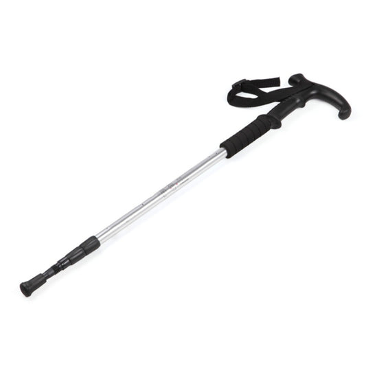 132cm Telescopic Outdoor Three-section Trekking Pole, Red#132cm, Blue#132cm, Silver#132cm, Black#132cm