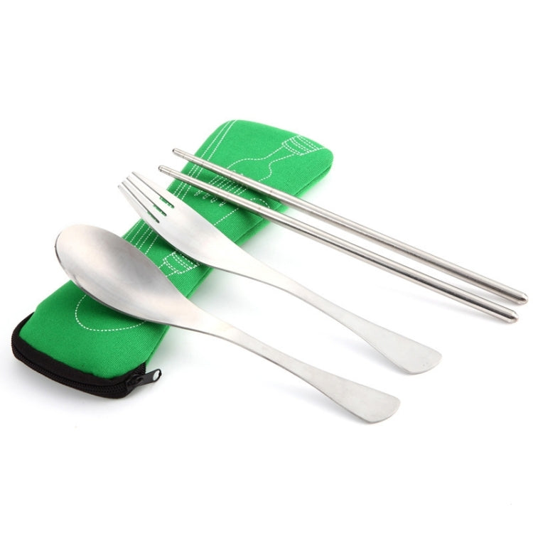 Three-Piece Outdoor Cutlery, Big Red, Light blue, Dark blue, Rose Red, Grass green, Fluorescent green, Orange, Purple