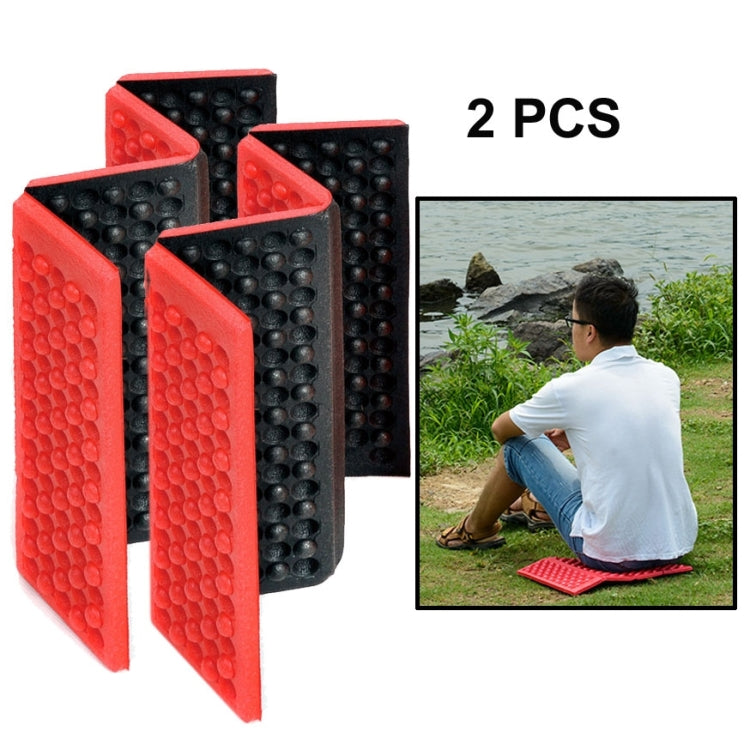 2 Coussins de massage cellulaires pliants portables, tapis de siège de pique-nique étanches en EVA pour l'extérieur, 2 PIÈCES (Rouge), 2 PIÈCES (Vert foncé), 2 PIÈCES (Vert herbe), 2 PIÈCES (Orange), 2 PIÈCES (Bleu), 2 PIÈCES (Violet)