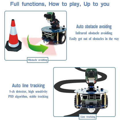 Waveshare AlphaBot2 robot building kit for Raspberry Pi 3 Model B, For Raspberry Pi 3 Model B