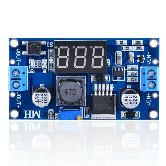 LDTR-WG0178 LM2596 Power Step-down Voltage Regulator Module Voltmeter Display, LM2596 4-40V to 1.5-37V 2A