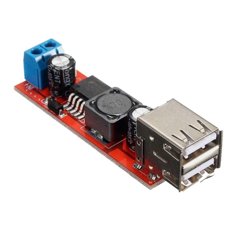 LDTR-WG0257 Dual USB 9V/12V/24V/36V to 5V Converter DC-DC 3A Step Down Power Module, 9V-36V to 5V 3A