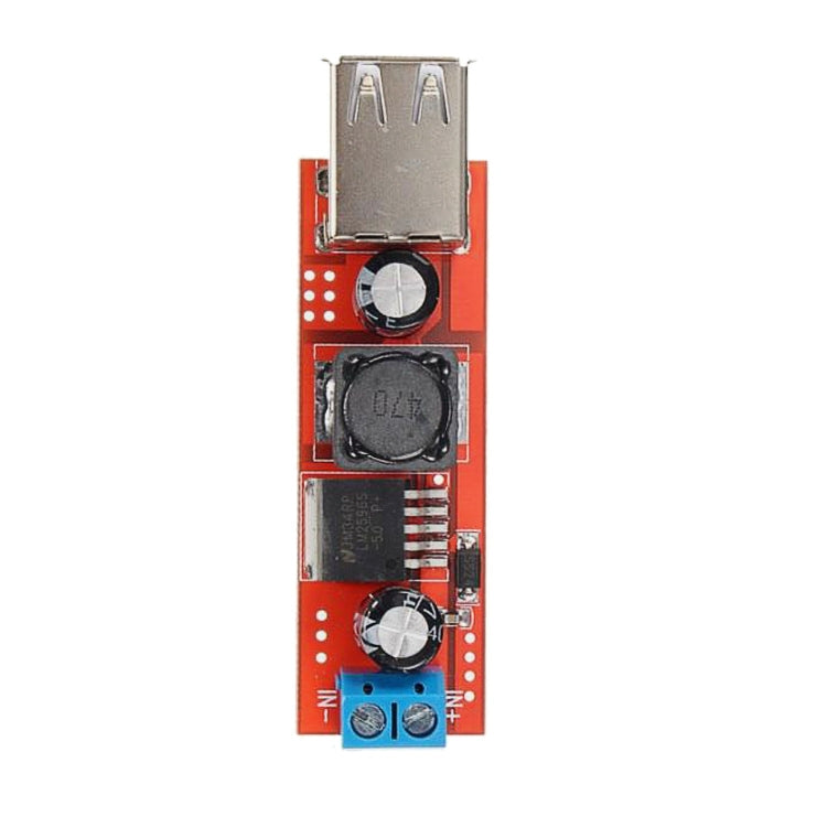 LDTR-WG0257 Dual USB 9V/12V/24V/36V to 5V Converter DC-DC 3A Step Down Power Module, 9V-36V to 5V 3A
