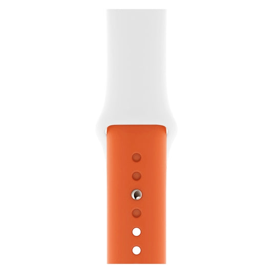 Double Colors Silicone Watch Band for Apple Watch Series 3 & 2 & 1 42mm (Light Blue+Light Pink)