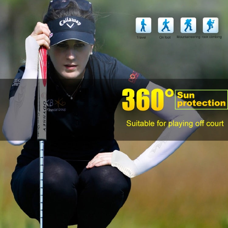 PGM Golf Sunscreen Breathable Sports Cuff Sleeve(Fluorescent Green), XT004 Fluorescent Green, XT004 Grey, XT004 White