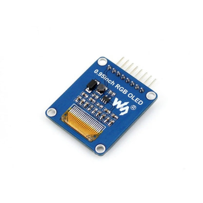 Waveshare 0,95 pouces OLED RVB (A), interface SPI, connecteur horizontal incurvé