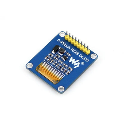 Waveshare OLED RVB de 0,95 pouce (B), interface SPI, connecteur à broches droites