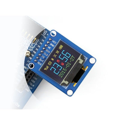 Waveshare OLED RVB de 0,95 pouce (B), interface SPI, connecteur à broches droites