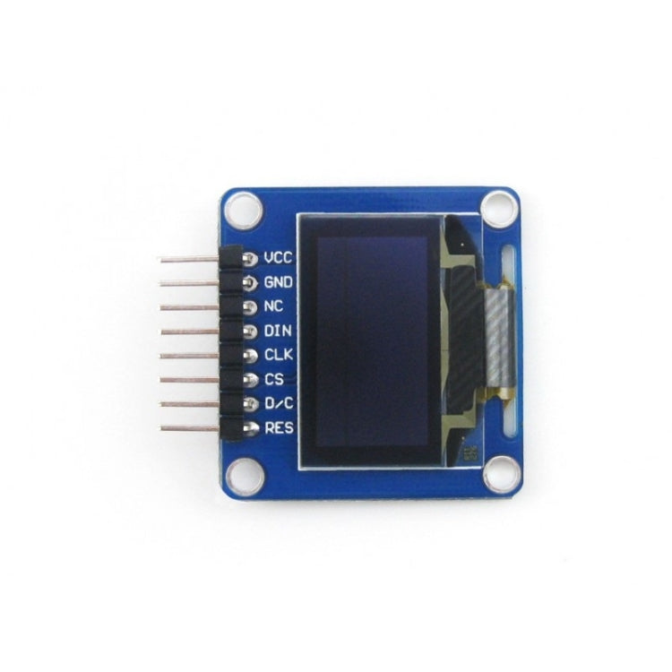 Waveshare 0,96 pouce 128*64 OLED (A), interfaces SPI/I2C, connecteur mâle horizontal coudé