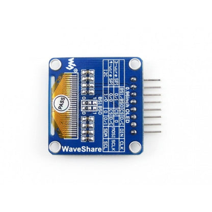 Waveshare 0,96 pouce 128*64 OLED (A), interfaces SPI/I2C, connecteur mâle horizontal coudé